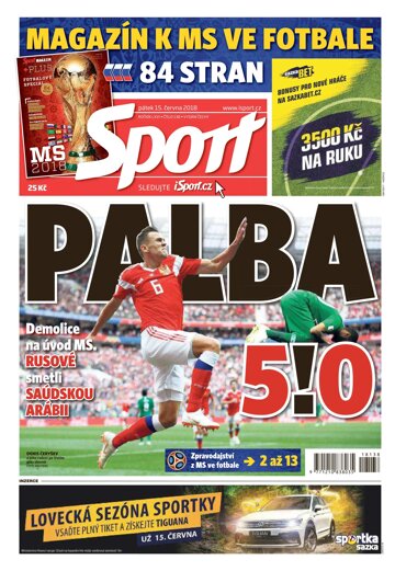 Obálka e-magazínu Sport 15.6.2018
