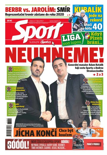 Obálka e-magazínu Sport 17.10.2017