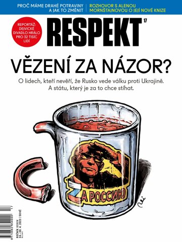 Obálka e-magazínu Respekt 17/2023