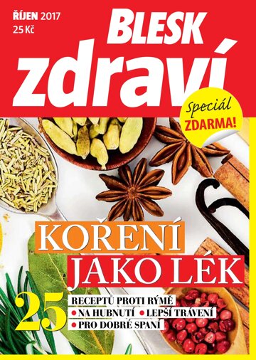 Obálka e-magazínu Příloha Blesk Zdraví 10/2017