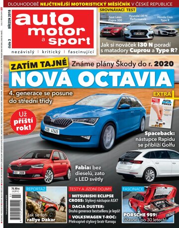 Obálka e-magazínu Auto motor a sport 3/2018