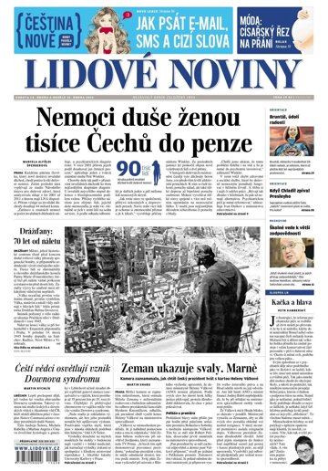 Obálka e-magazínu Lidové noviny 14.2.2015
