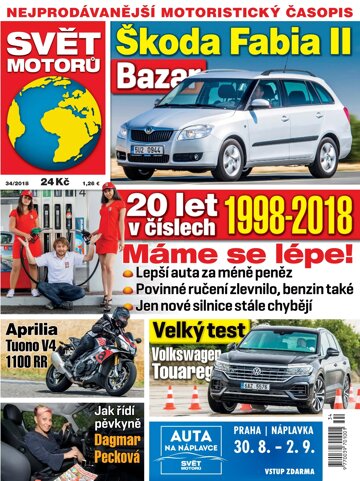 Obálka e-magazínu Svět motorů 34/2018