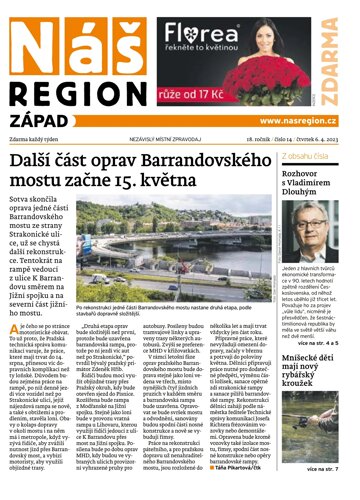 Obálka e-magazínu Náš Region - Západ 14/2023