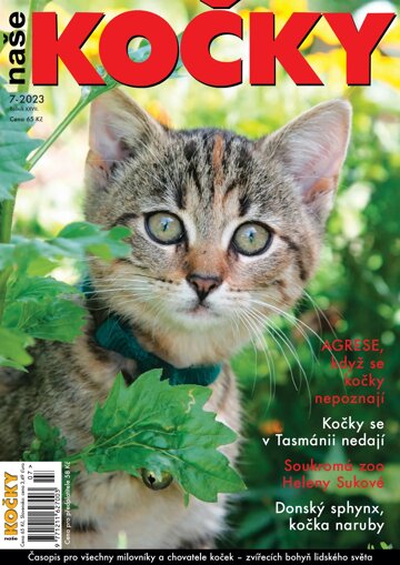 Obálka e-magazínu Naše kočky 7/2023