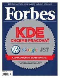 Obálka e-magazínu Forbes SK 1/2013