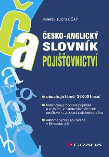 Obálka knihy Česko-anglický slovník pojišťovnictví
