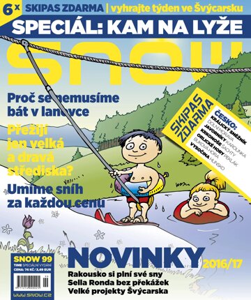 Obálka e-magazínu SNOW 99 time - lyžařská dovolená 16/17