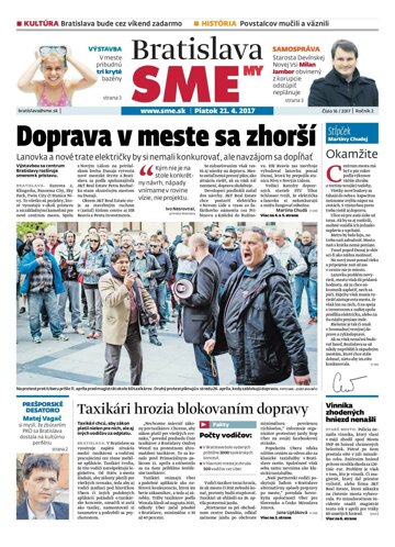 Obálka e-magazínu SME MY Bratislava21/4/2017
