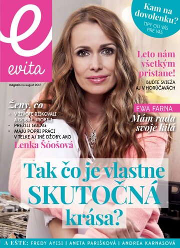 Obálka e-magazínu EVITA magazín 8/2017