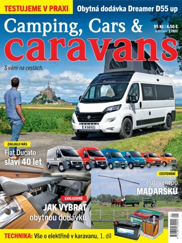 Obálka e-magazínu Camping, Cars & Caravans 1/2022