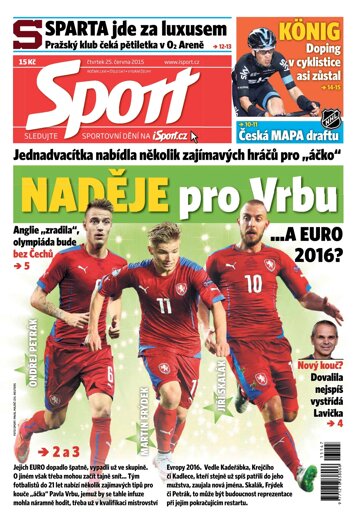 Obálka e-magazínu Sport 25.6.2015