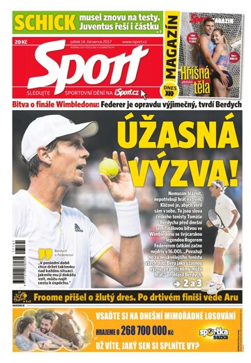 Obálka e-magazínu Sport 14.7.2017