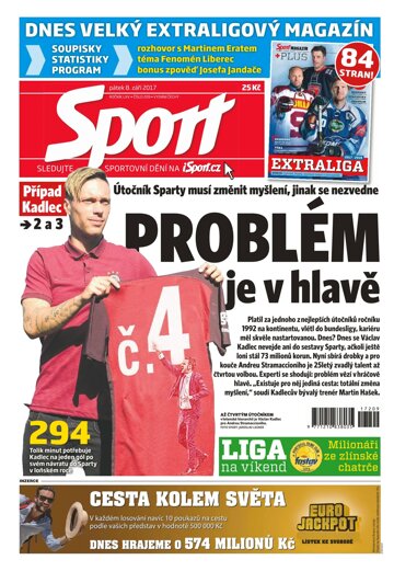 Obálka e-magazínu Sport 8.9.2017