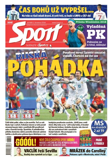 Obálka e-magazínu Sport 2.7.2018