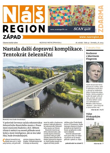 Obálka e-magazínu Náš Region - Západ 31/2023