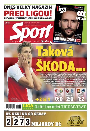 Obálka e-magazínu Sport 29.7.2016