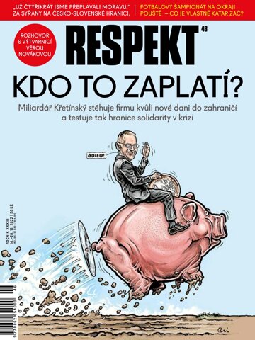 Obálka e-magazínu Respekt 46/2022