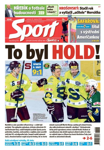 Obálka e-magazínu Sport 31.1.2015