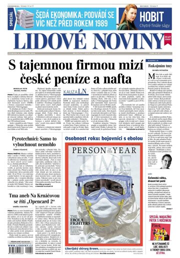 Obálka e-magazínu Lidové noviny 11.12.2014