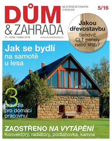 Obálka e-magazínu Dům a zahrada 5/2016