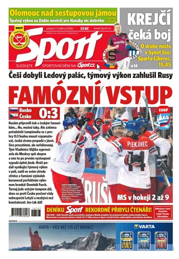 Obálka e-magazínu Sport 7.5.2016