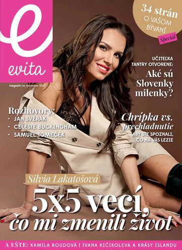 Obálka e-magazínu EVITA magazín 11/2017