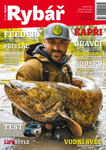 Obálka e-magazínu Český rybář 8/2021