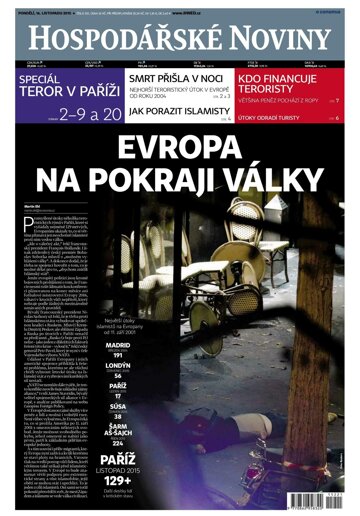 Obálka e-magazínu Hospodářské noviny 221 - 16.11.2015