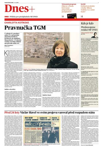 Obálka e-magazínu DNES plus Vysočina - 11.12.2014