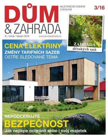 Obálka e-magazínu Dům a zahrada 3/2016
