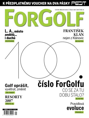 Obálka e-magazínu ForGolf 2-3/2016