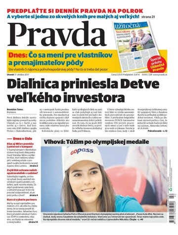 Obálka e-magazínu Pravda 17.10.2017