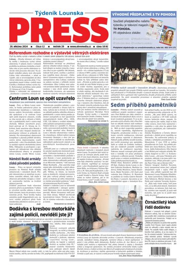 Obálka e-magazínu Lounský press 12/24