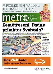 Obálka e-magazínu deník METRO 22.5.2013