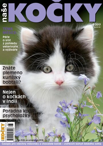 Obálka e-magazínu Naše kočky 8/2017