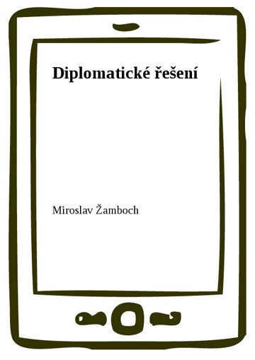 Obálka knihy Diplomatické řešení