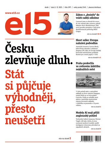 Obálka e-magazínu E15 5.12.2023