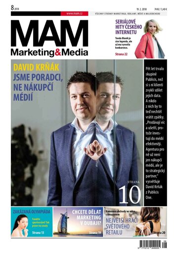 Obálka e-magazínu Marketing & Media 8 - 19.2.2018