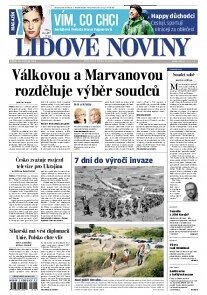 Obálka e-magazínu Lidové noviny 30.5.2014