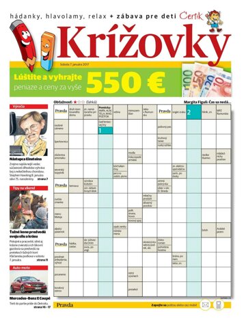 Obálka e-magazínu Krížovka 7. 1. 20187