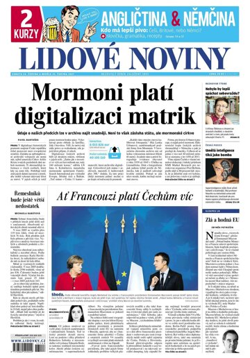 Obálka e-magazínu Lidové noviny 24.6.2017