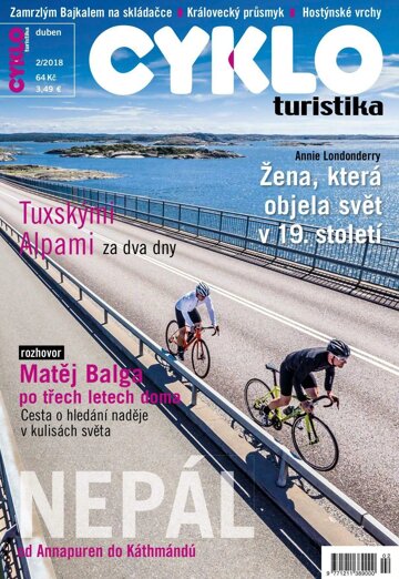 Obálka e-magazínu Cykloturistika 2/2018