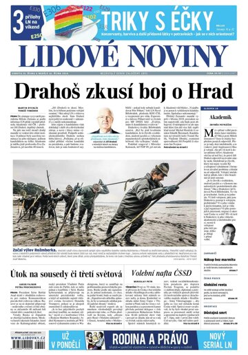 Obálka e-magazínu Lidové noviny 15.10.2016