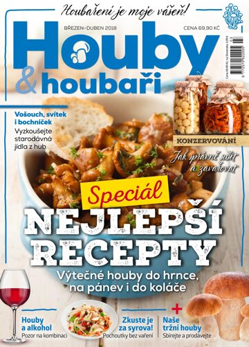 Obálka e-magazínu Houby a houbaři 3-4/2018