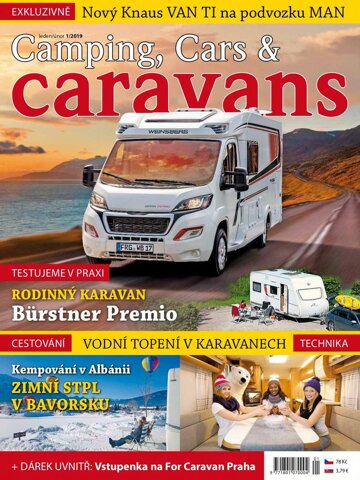 Obálka e-magazínu Camping, Cars & Caravans 1/2019