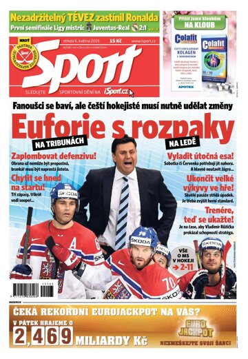 Obálka e-magazínu Sport 6.5.2015