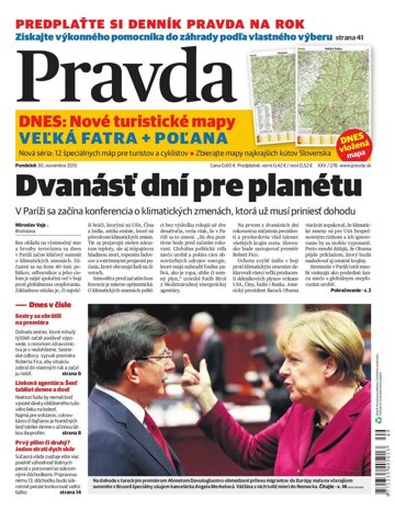 Obálka e-magazínu Pravda 30. 11. 2015