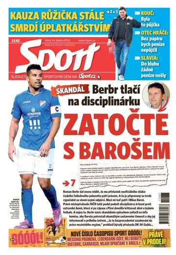 Obálka e-magazínu Sport 14.4.2015