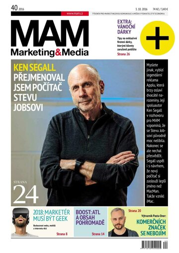 Obálka e-magazínu Marketing & Media 40 - 3.10.2016